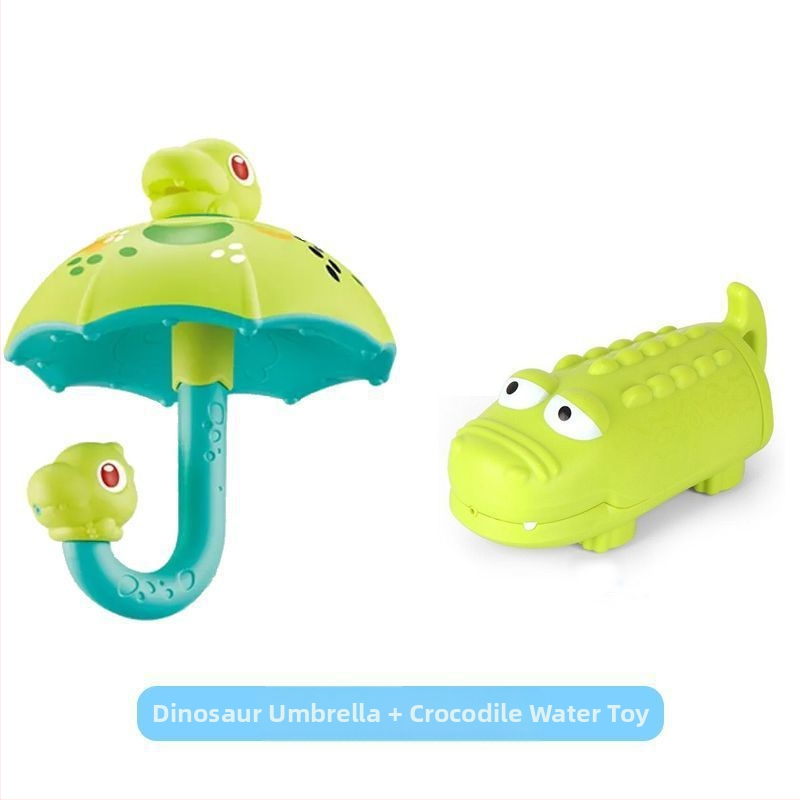 Dinozaura lietussargs Lietus mākonis Bērnu vannas ūdens rotaļlieta Bērniem Peldēšanās Ūdens Spēlēt Zēns Meitene Dinozaura ola