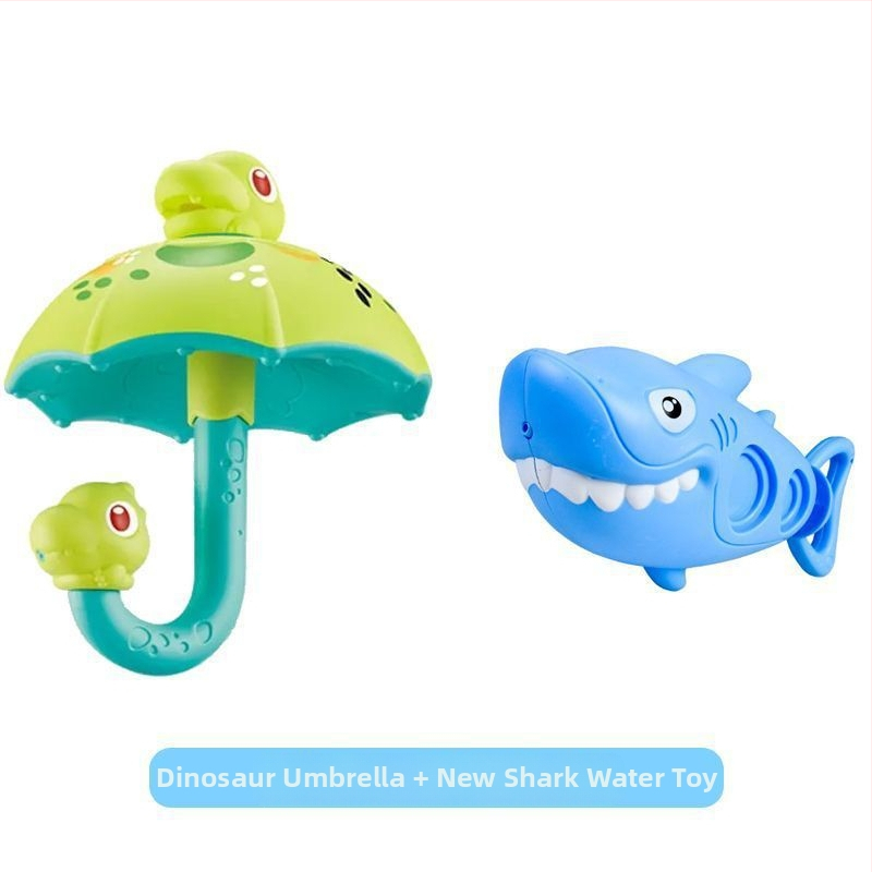 Dinozaura lietussargs Lietus mākonis Bērnu vannas ūdens rotaļlieta Bērniem Peldēšanās Ūdens Spēlēt Zēns Meitene Dinozaura ola