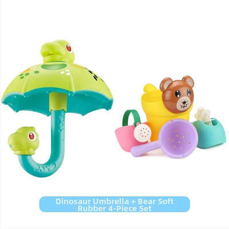 Dinozaura lietussargs Lietus mākonis Bērnu vannas ūdens rotaļlieta Bērniem Peldēšanās Ūdens Spēlēt Zēns Meitene Dinozaura ola