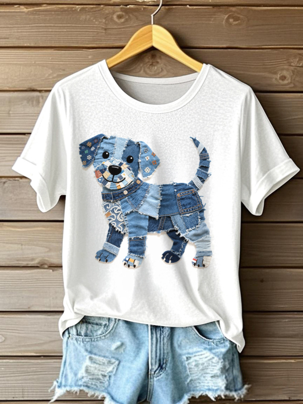 Lühikeste varrukatega T-särk, populaarne eksport 2025. aastal, kuum müük, digitaaltrükiga naiste ümara kaelusega pluus, hulgimüük, D-valmistatud alates ühest tükist