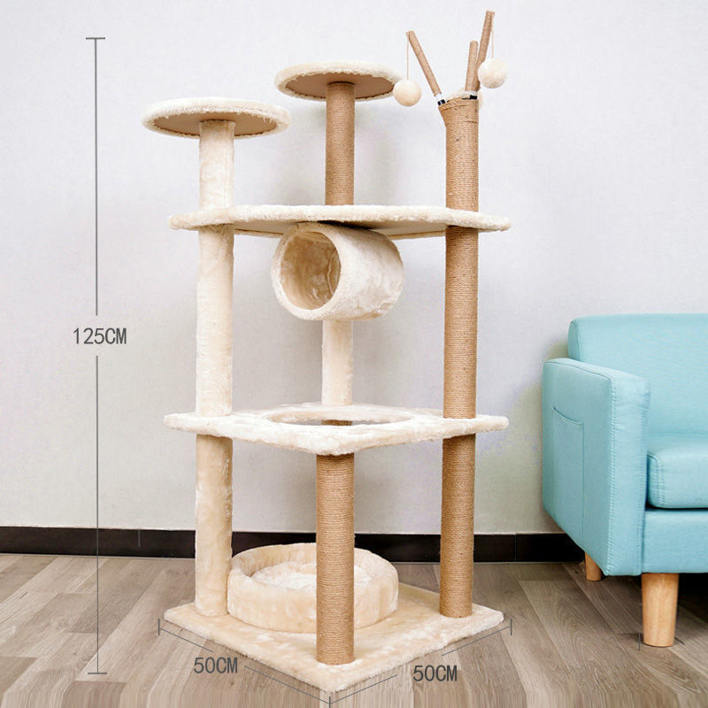 Kassimaja villa riiul kassi ronimisriiul kassipesa puu integreeritud täispuidust väikestele kassidele mõeldud haarete sammas neli aastaaega otsemüük