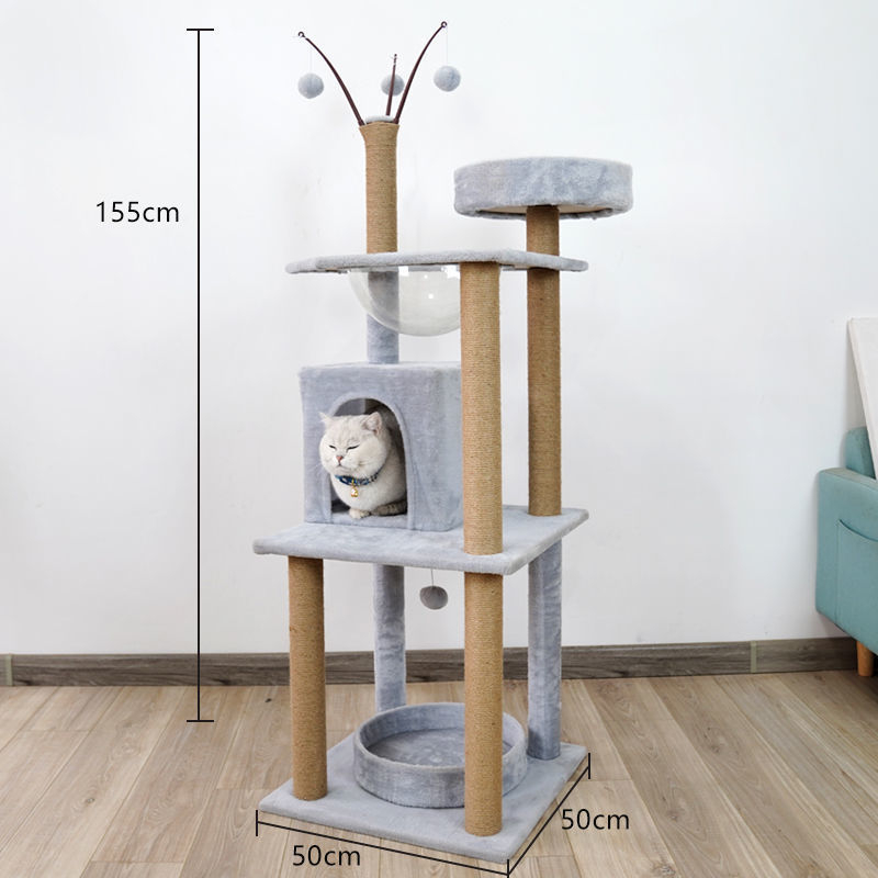 Kassimaja villa riiul kassi ronimisriiul kassipesa puu integreeritud täispuidust väikestele kassidele mõeldud haarete sammas neli aastaaega otsemüük