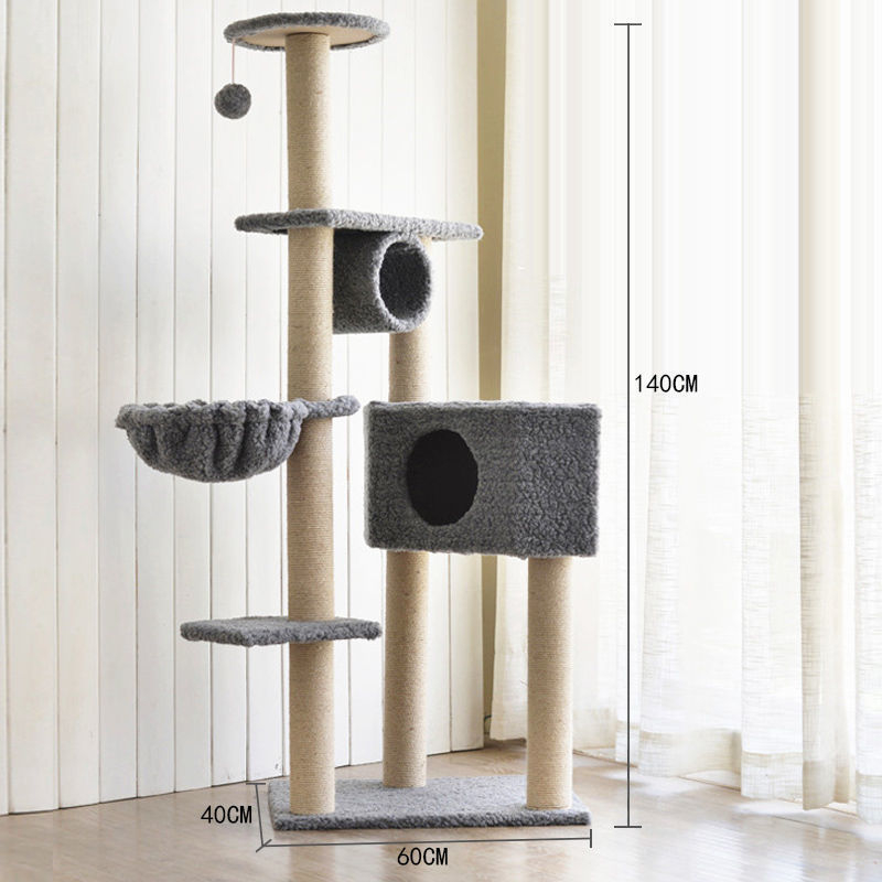 Kassimaja villa riiul kassi ronimisriiul kassipesa puu integreeritud täispuidust väikestele kassidele mõeldud haarete sammas neli aastaaega otsemüük