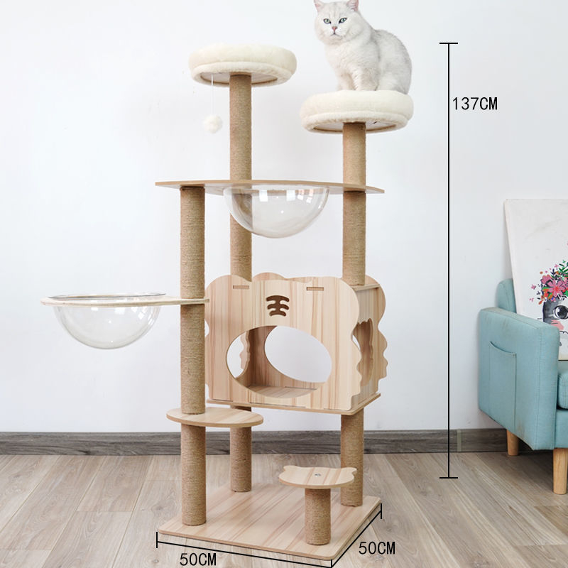 Kassimaja villa riiul kassi ronimisriiul kassipesa puu integreeritud täispuidust väikestele kassidele mõeldud haarete sammas neli aastaaega otsemüük