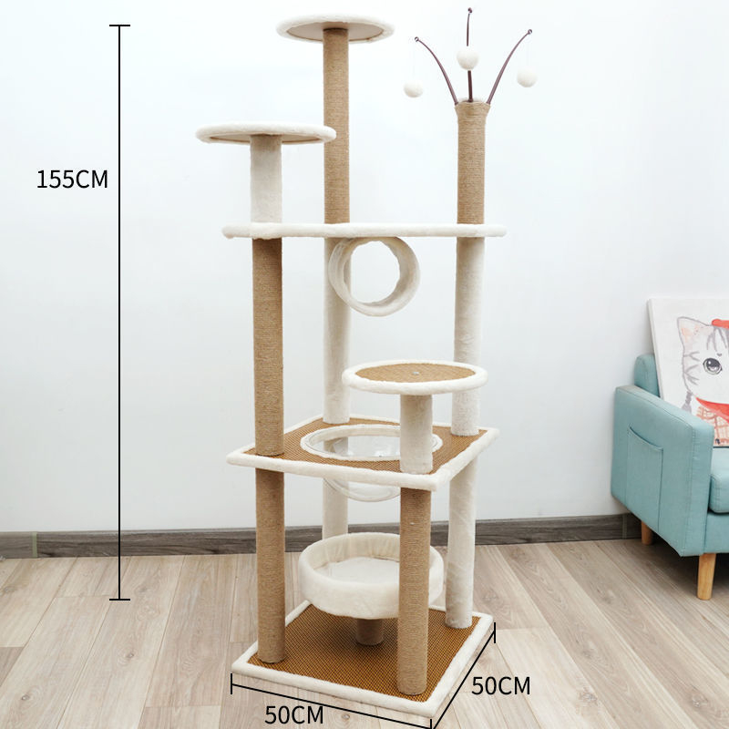 Kassimaja villa riiul kassi ronimisriiul kassipesa puu integreeritud täispuidust väikestele kassidele mõeldud haarete sammas neli aastaaega otsemüük