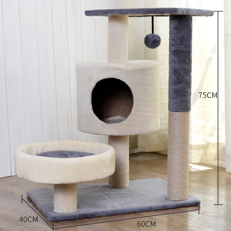 Kassimaja villa riiul kassi ronimisriiul kassipesa puu integreeritud täispuidust väikestele kassidele mõeldud haarete sammas neli aastaaega otsemüük