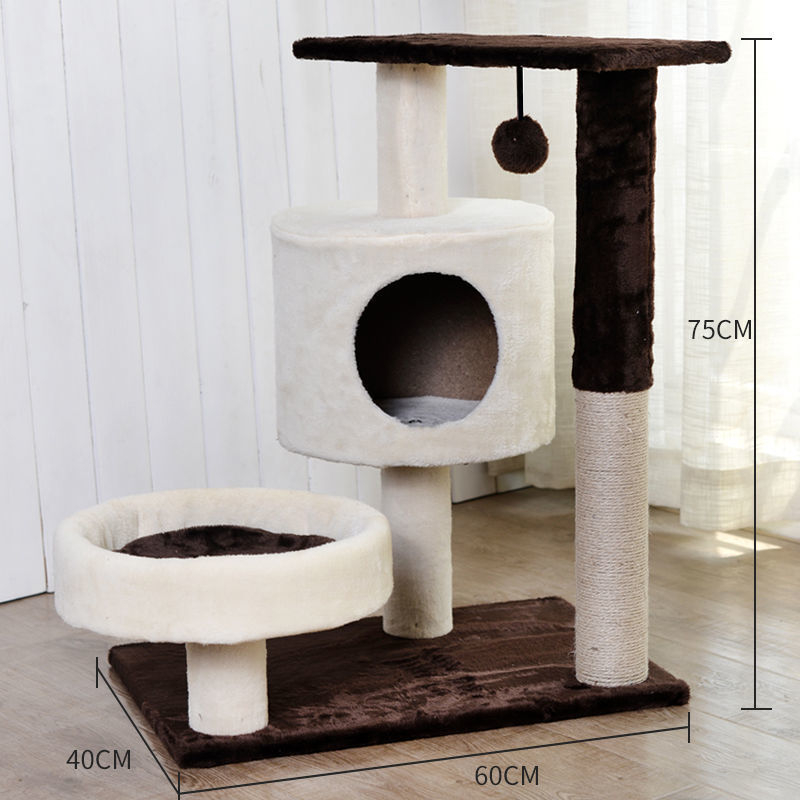 Kassimaja villa riiul kassi ronimisriiul kassipesa puu integreeritud täispuidust väikestele kassidele mõeldud haarete sammas neli aastaaega otsemüük