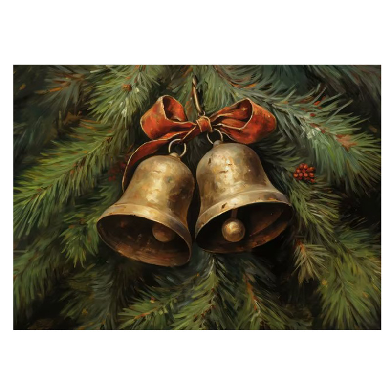 Vintage talvine jõuluvana piiriülene kuummüük Ameerika plekkmaali kunstiteos koduplakat jõulude dekoratiivmaaling