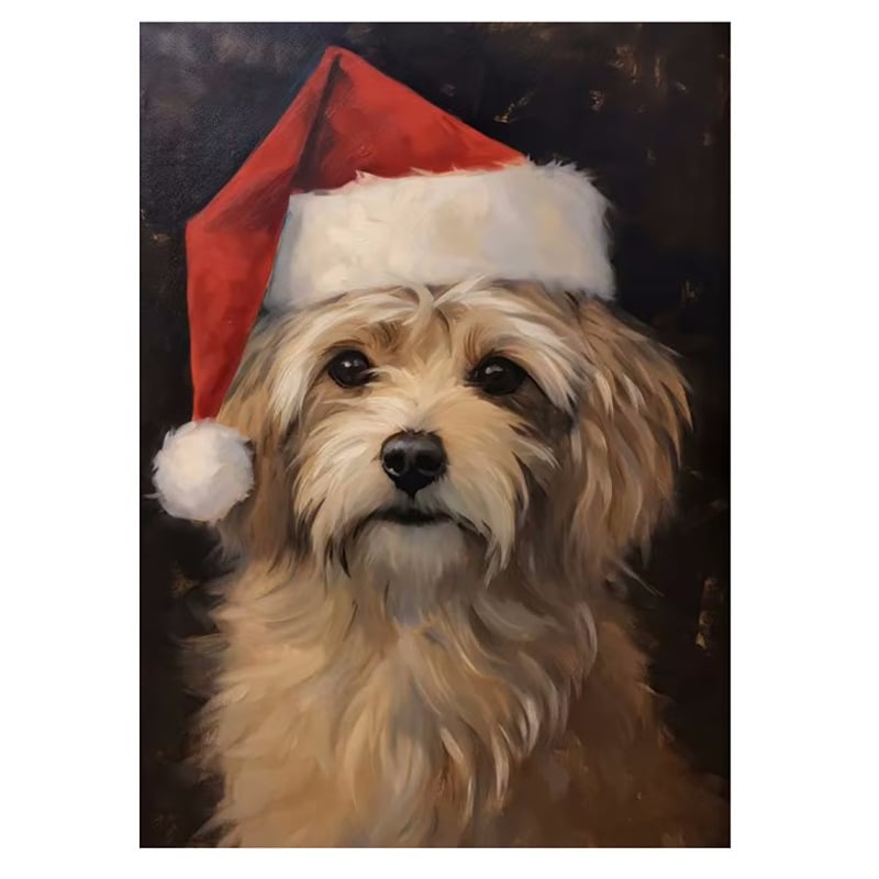 Vintage talvine jõuluvana piiriülene kuummüük Ameerika plekkmaali kunstiteos koduplakat jõulude dekoratiivmaaling