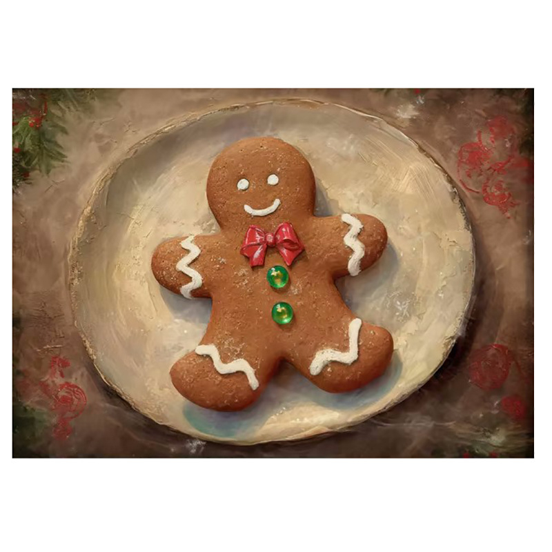 Vintage talvine jõuluvana piiriülene kuummüük Ameerika plekkmaali kunstiteos koduplakat jõulude dekoratiivmaaling