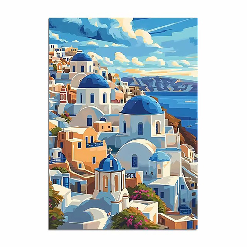 Vintage talvine jõuluvana piiriülene kuummüük Ameerika plekkmaali kunstiteos koduplakat jõulude dekoratiivmaaling