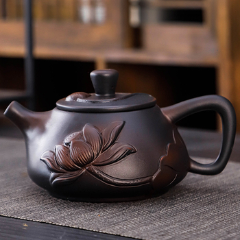 Μωβ κεραμικό σετ τσαγιού kung fu κοστούμι ρετρό οικιακό απλό κάλυμμα τσαγιέρας μπολ σετ τσαγιού αξεσουάρ δώρο χειρός υψηλής αξίας χρώματος