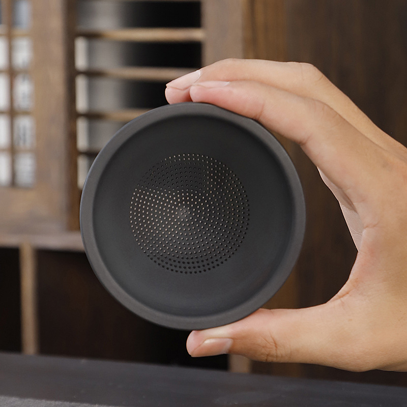 Lila kerámia kung fu teáskészlet öltöny retro háztartási egyszerű teáskanna fedél tál teáskészlet kiegészítők magas színű, értékű kézzel készített ajándék