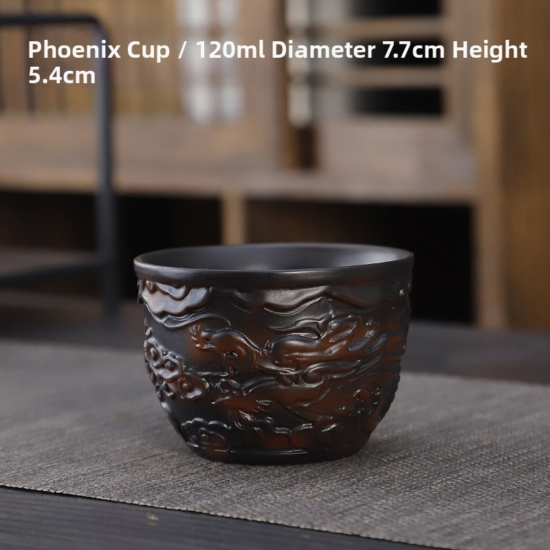 Lila kerámia kung fu teáskészlet öltöny retro háztartási egyszerű teáskanna fedél tál teáskészlet kiegészítők magas színű, értékű kézzel készített ajándék