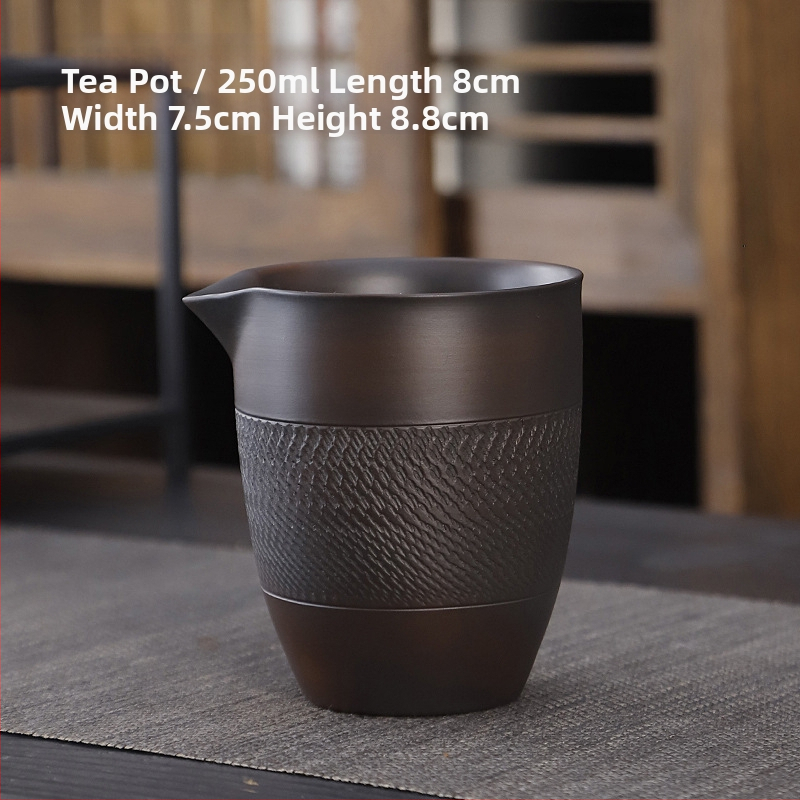 Lila kerámia kung fu teáskészlet öltöny retro háztartási egyszerű teáskanna fedél tál teáskészlet kiegészítők magas színű, értékű kézzel készített ajándék