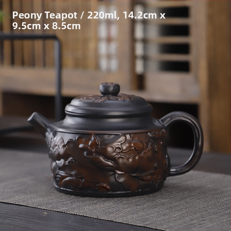 Lila kerámia kung fu teáskészlet öltöny retro háztartási egyszerű teáskanna fedél tál teáskészlet kiegészítők magas színű, értékű kézzel készített ajándék