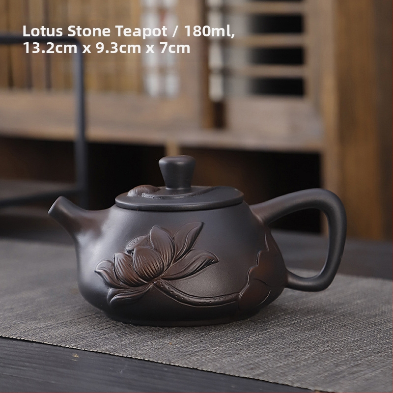 Lila kerámia kung fu teáskészlet öltöny retro háztartási egyszerű teáskanna fedél tál teáskészlet kiegészítők magas színű, értékű kézzel készített ajándék