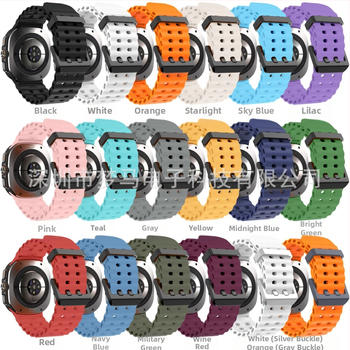 За Samsung Galaxy Watch7 Ultra47mm Официален уебсайт Оригинална силиконова каишка с двойна катарама Ocean Sport