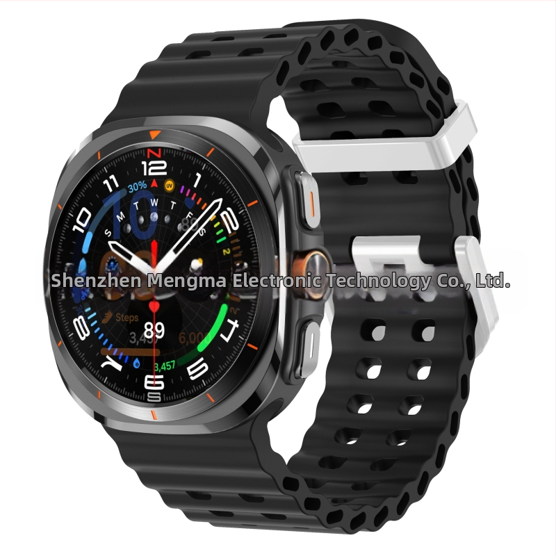 Samsung Galaxy Watch7 Ultra47mm ametliku veebisaidi Ocean Original topeltpandlaga sportlik silikoonrihm