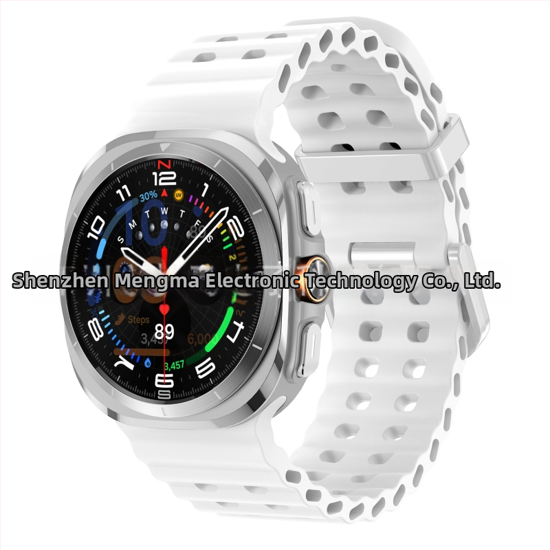 Samsung Galaxy Watch7 Ultra47mm ametliku veebisaidi Ocean Original topeltpandlaga sportlik silikoonrihm