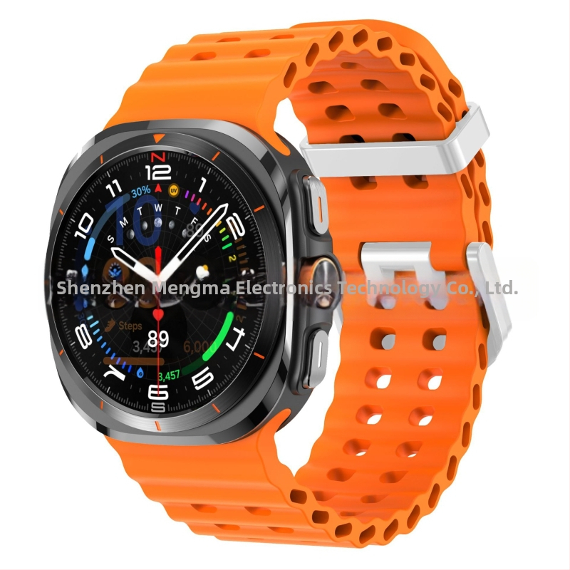 Samsung Galaxy Watch7 Ultra47mm ametliku veebisaidi Ocean Original topeltpandlaga sportlik silikoonrihm