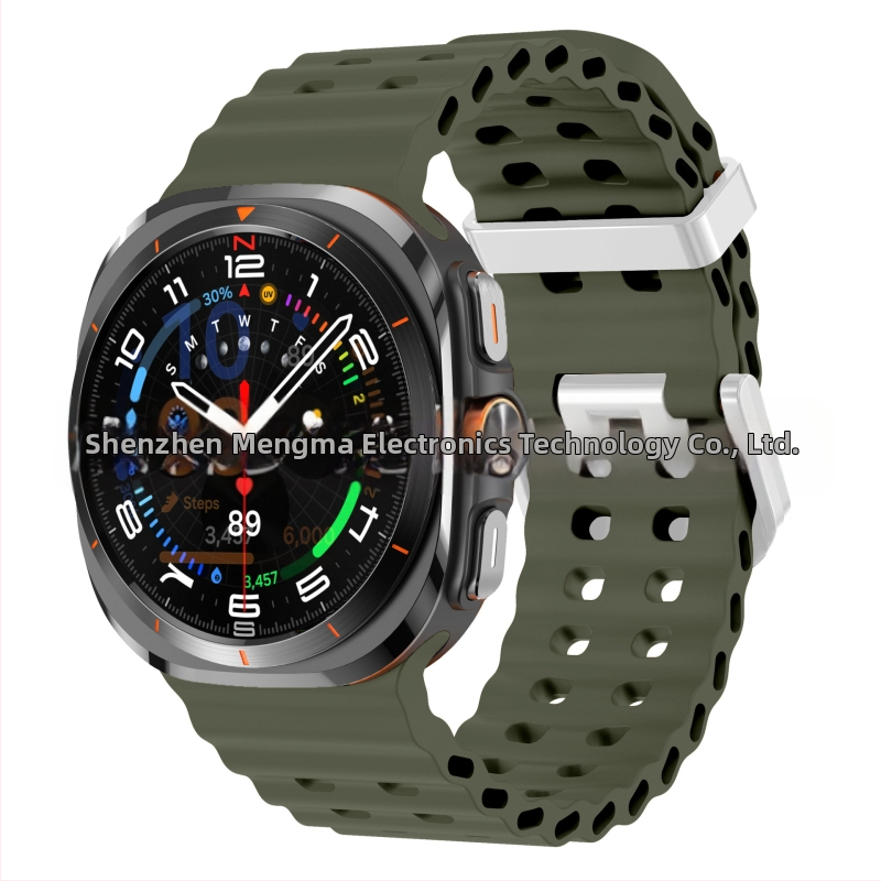 Samsung Galaxy Watch7 Ultra47mm ametliku veebisaidi Ocean Original topeltpandlaga sportlik silikoonrihm