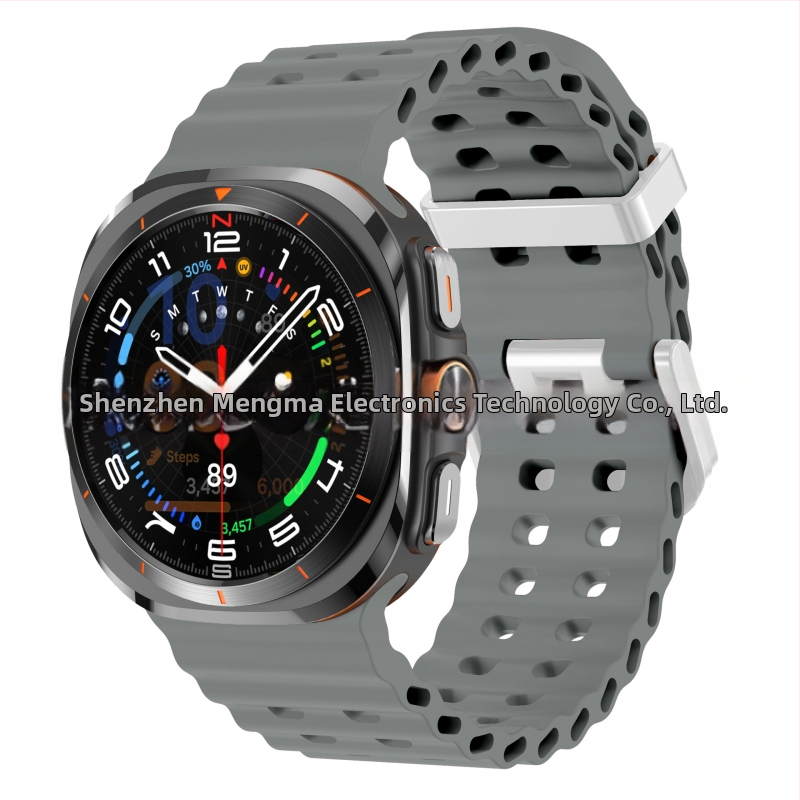 Samsung Galaxy Watch7 Ultra47mm ametliku veebisaidi Ocean Original topeltpandlaga sportlik silikoonrihm