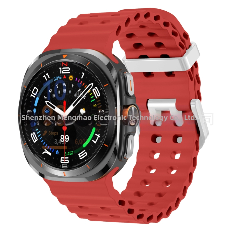 Samsung Galaxy Watch7 Ultra47mm ametliku veebisaidi Ocean Original topeltpandlaga sportlik silikoonrihm