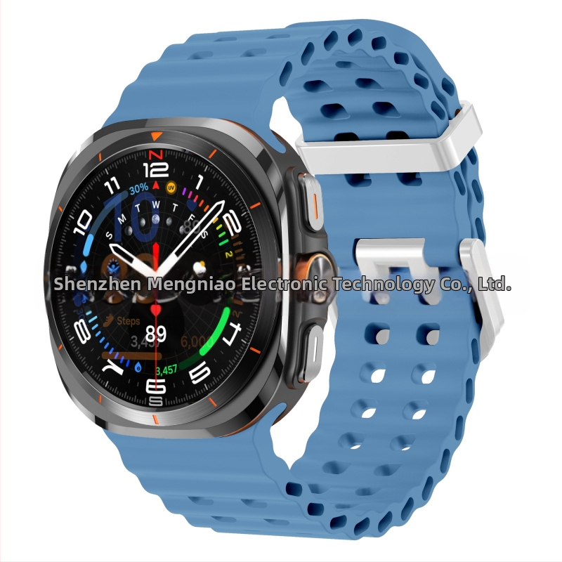 Samsung Galaxy Watch7 Ultra47mm ametliku veebisaidi Ocean Original topeltpandlaga sportlik silikoonrihm