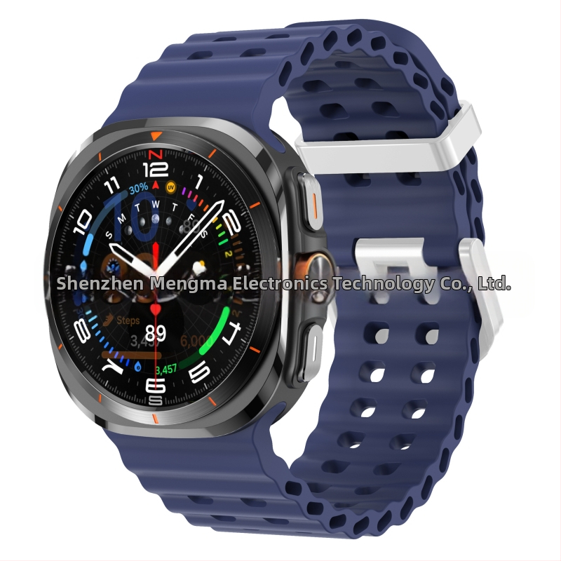 Samsung Galaxy Watch7 Ultra47mm ametliku veebisaidi Ocean Original topeltpandlaga sportlik silikoonrihm