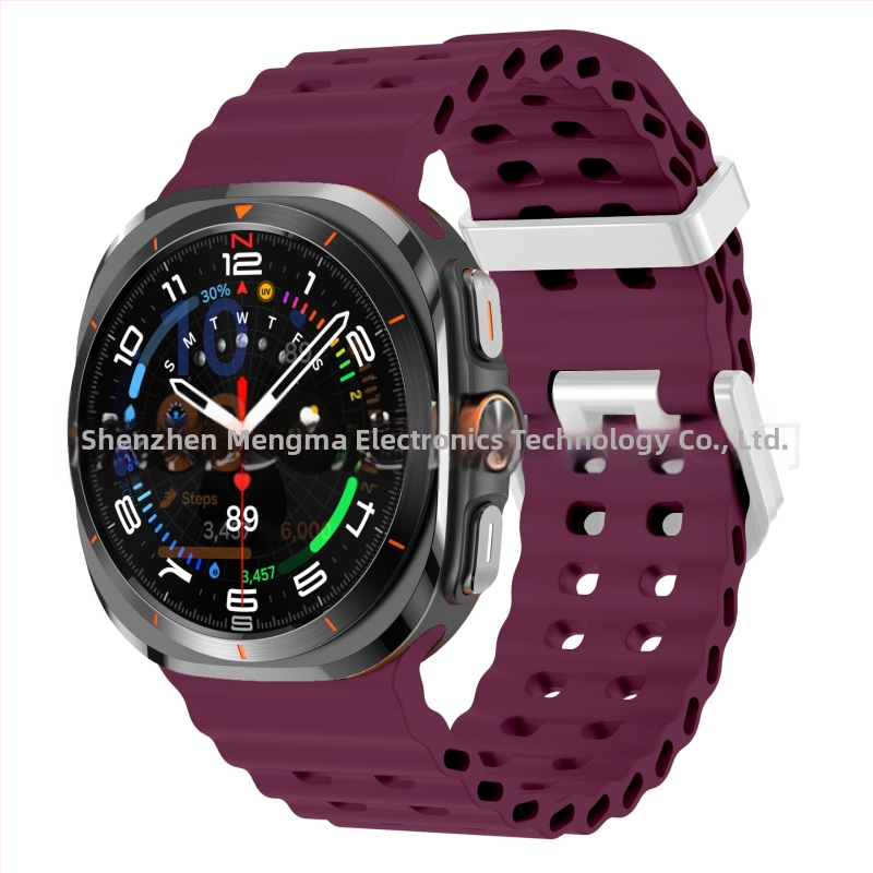 Samsung Galaxy Watch7 Ultra47mm ametliku veebisaidi Ocean Original topeltpandlaga sportlik silikoonrihm