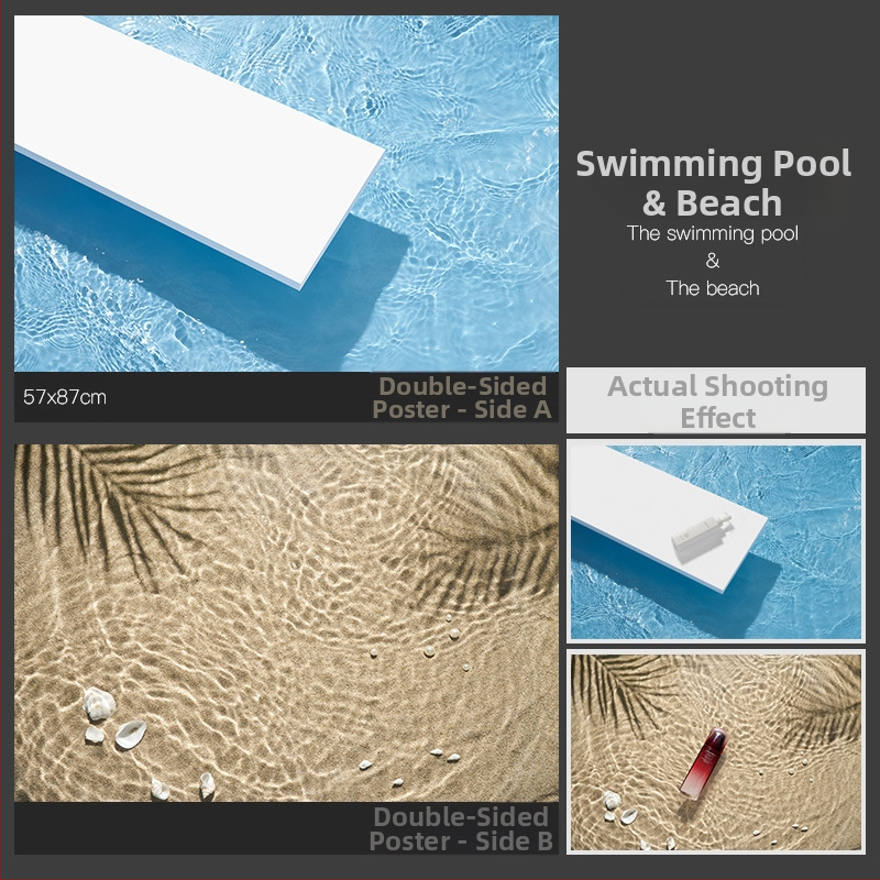 3D stereo divpusēja fotogrāfija fons papīrs ūdens viļņošanās koks ēna gaisma debesis fotogrāfija rekvizīti ēdiens skaistums fotogrāfija