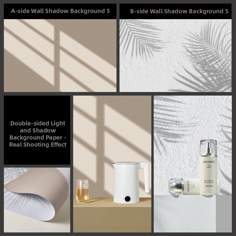 3D stereo divpusēja fotogrāfija fons papīrs ūdens viļņošanās koks ēna gaisma debesis fotogrāfija rekvizīti ēdiens skaistums fotogrāfija