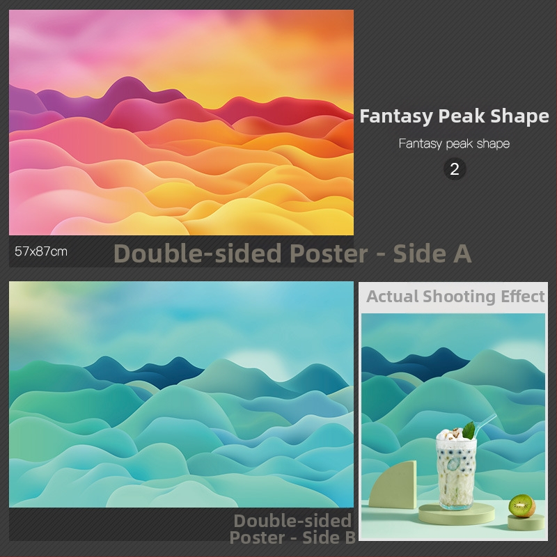 3D stereo divpusēja fotogrāfija fons papīrs ūdens viļņošanās koks ēna gaisma debesis fotogrāfija rekvizīti ēdiens skaistums fotogrāfija