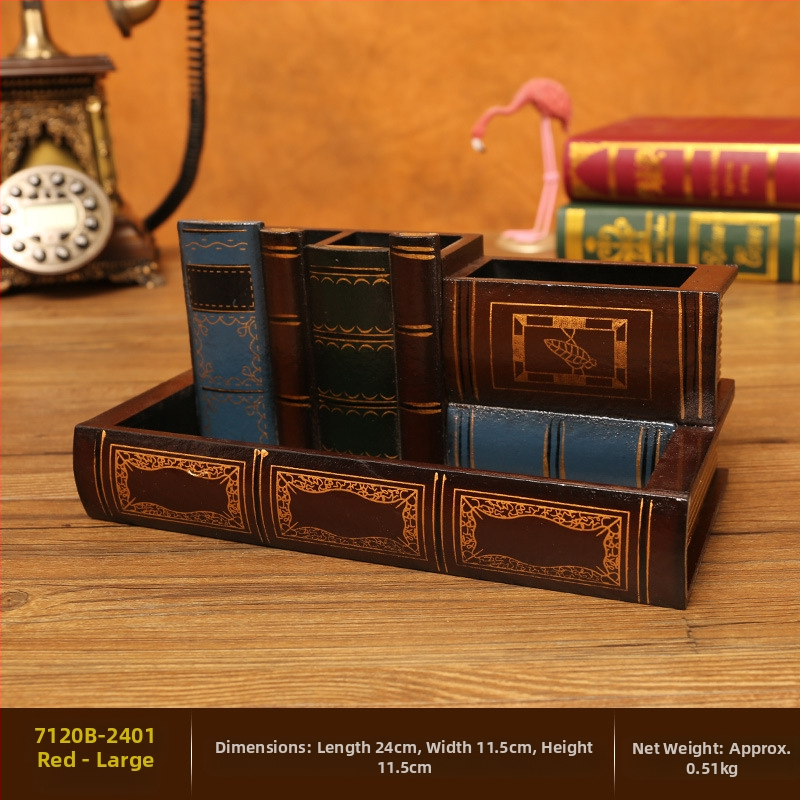 Loominguline retro pliiatsi Conneri kaunistused kerge luksuslik lauaarvuti Ameerika stiilis laud laste õppelaua hoiukarbi kingitus