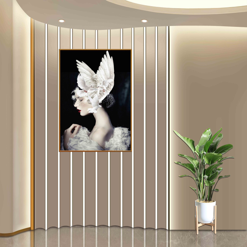 Ζωντανή μετάδοση δωματίου με άγκυρα, φόντο τοίχου, διακόσμηση φωτογραφιών, απλή εισαγωγή, τρισδιάστατο ζεστό φόντο, ύφασμα, ζωντανό ύφασμα HD