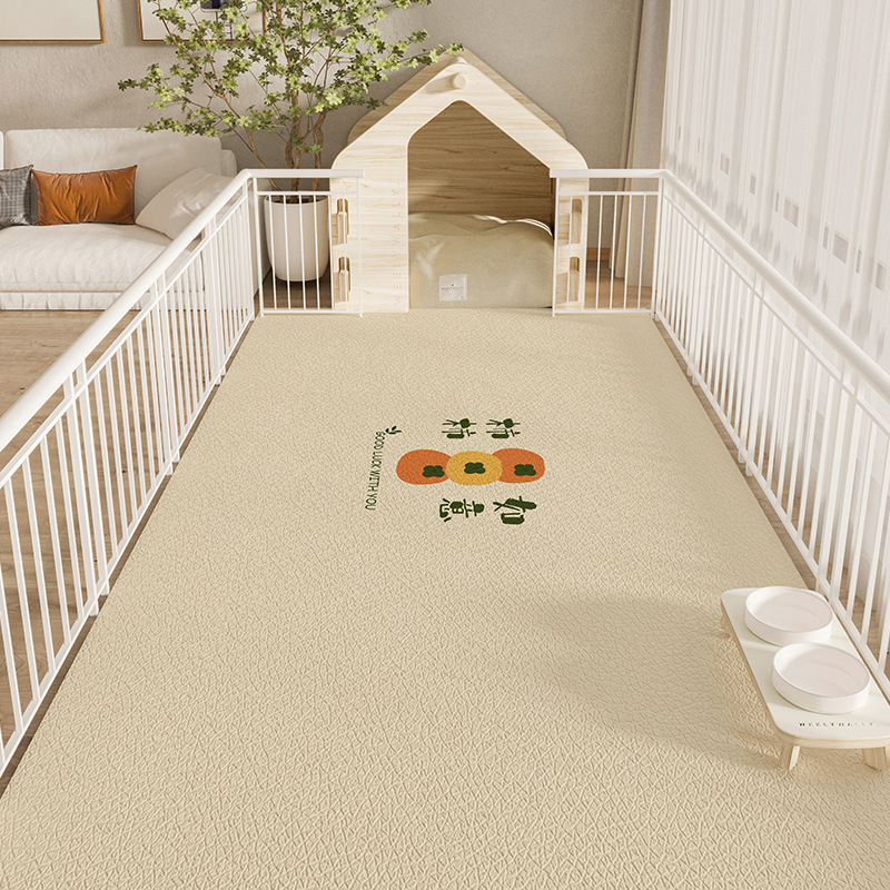 Naminių gyvūnėlių grindų kilimėlis, vandeniui atsparus, šlapimą slopinantis PVC šunų tvoros kilimėlis, šunų kačių maisto kilimėlis, neslystantis šunų narvo kilimėlis