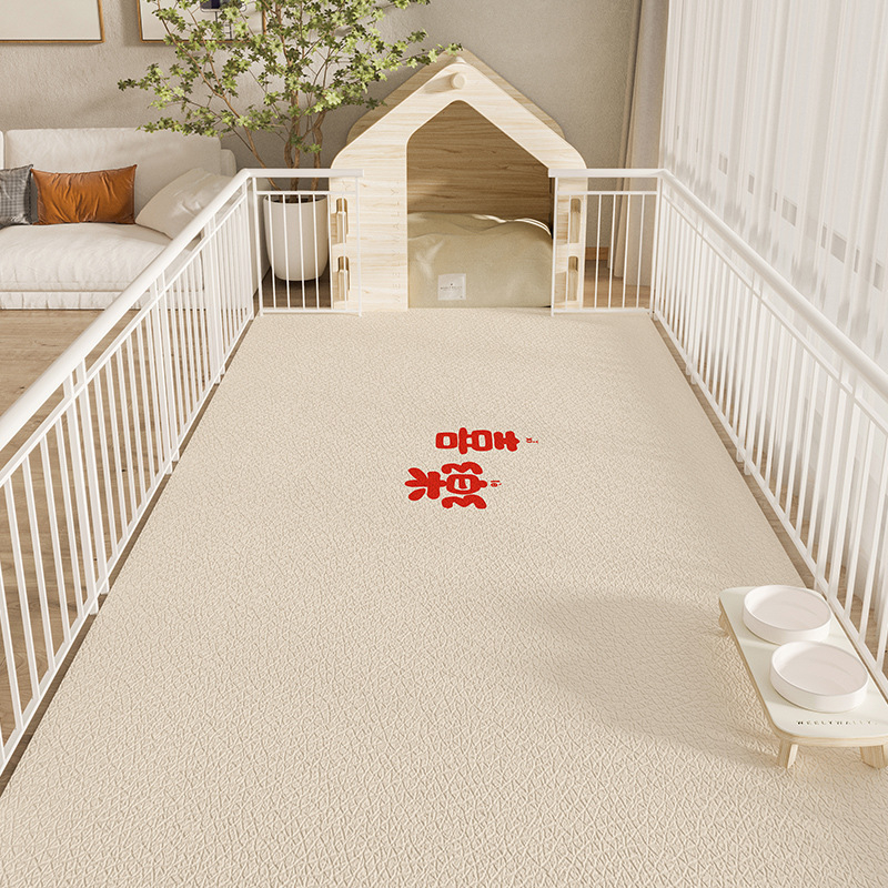 Naminių gyvūnėlių grindų kilimėlis, vandeniui atsparus, šlapimą slopinantis PVC šunų tvoros kilimėlis, šunų kačių maisto kilimėlis, neslystantis šunų narvo kilimėlis