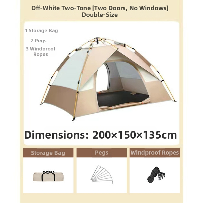 Gatava āra kempinga pilnībā automātiska ūdensnecaurlaidīga saules aizsardzība ātri atverama kempinga telts pret odiem pārnēsājama telts vairumtirdzniecībā