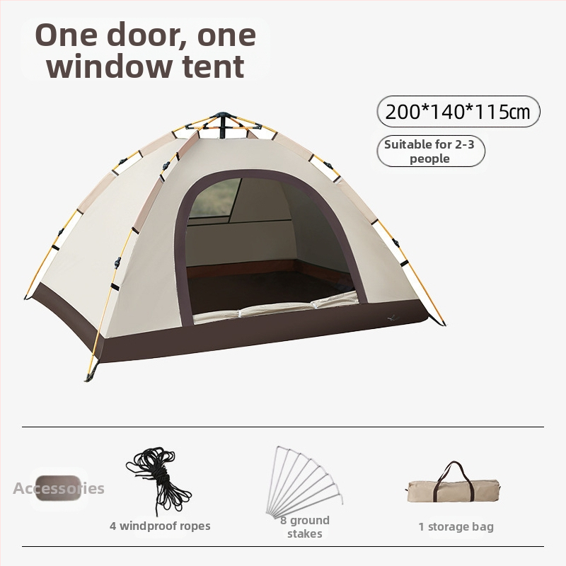 Gatava āra kempinga pilnībā automātiska ūdensnecaurlaidīga saules aizsardzība ātri atverama kempinga telts pret odiem pārnēsājama telts vairumtirdzniecībā