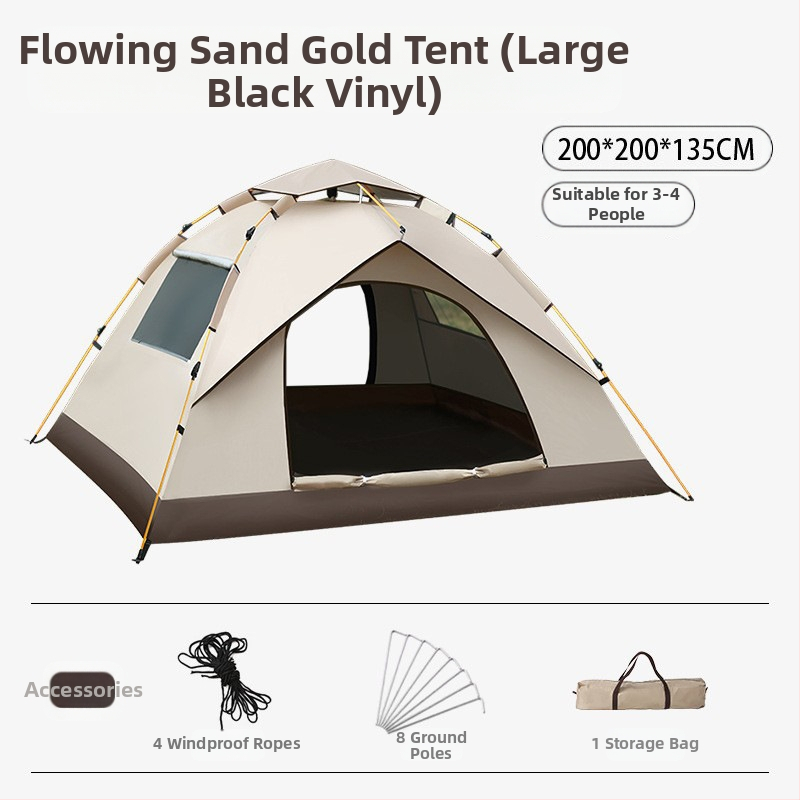 Gatava āra kempinga pilnībā automātiska ūdensnecaurlaidīga saules aizsardzība ātri atverama kempinga telts pret odiem pārnēsājama telts vairumtirdzniecībā