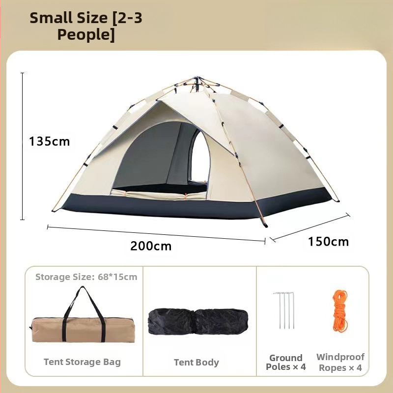 Gatava āra kempinga pilnībā automātiska ūdensnecaurlaidīga saules aizsardzība ātri atverama kempinga telts pret odiem pārnēsājama telts vairumtirdzniecībā