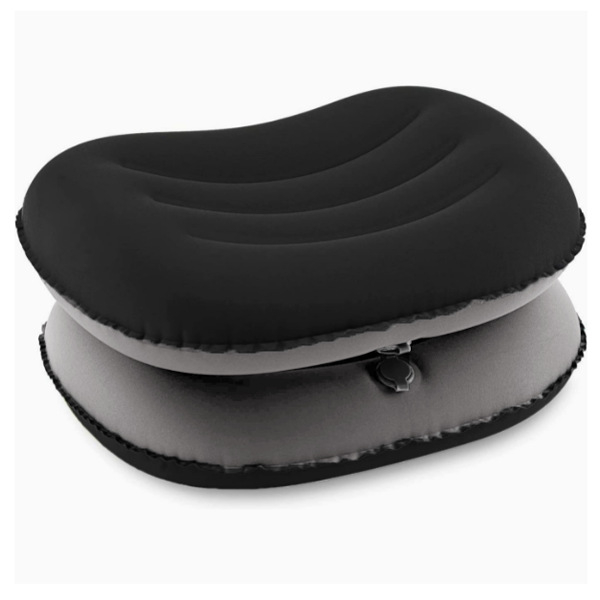 Felfújható U alakú párna, hordozható összecsukható nyakpárna utazáshoz, üzleti utakhoz, kempingezéshez, egyszerű és stílusos TPU sajtpárna, hordozható