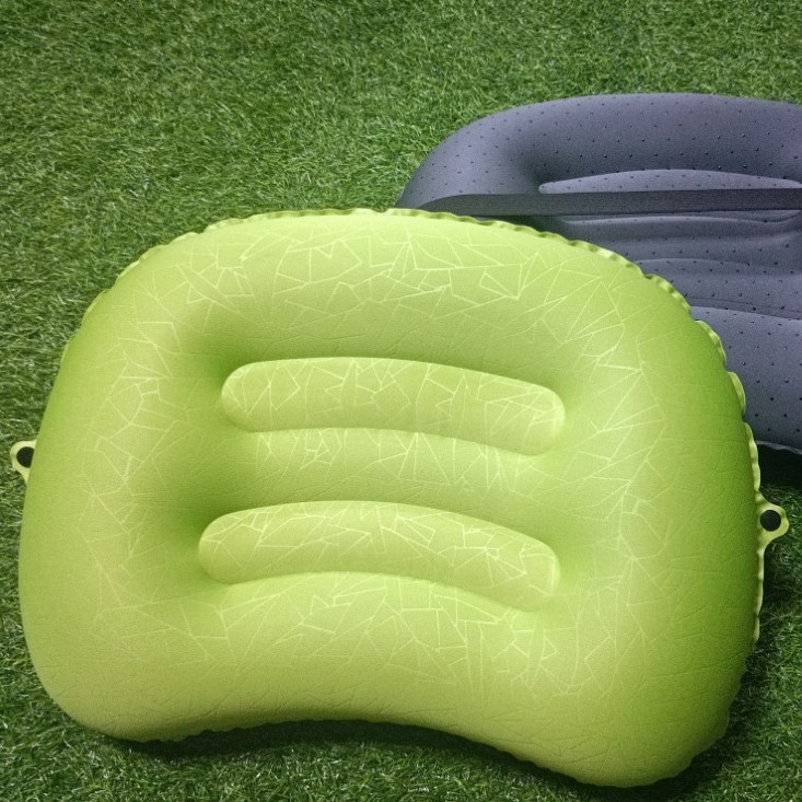 Felfújható U alakú párna, hordozható összecsukható nyakpárna utazáshoz, üzleti utakhoz, kempingezéshez, egyszerű és stílusos TPU sajtpárna, hordozható