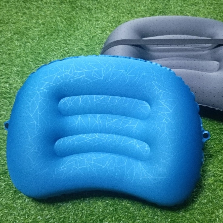 Felfújható U alakú párna, hordozható összecsukható nyakpárna utazáshoz, üzleti utakhoz, kempingezéshez, egyszerű és stílusos TPU sajtpárna, hordozható