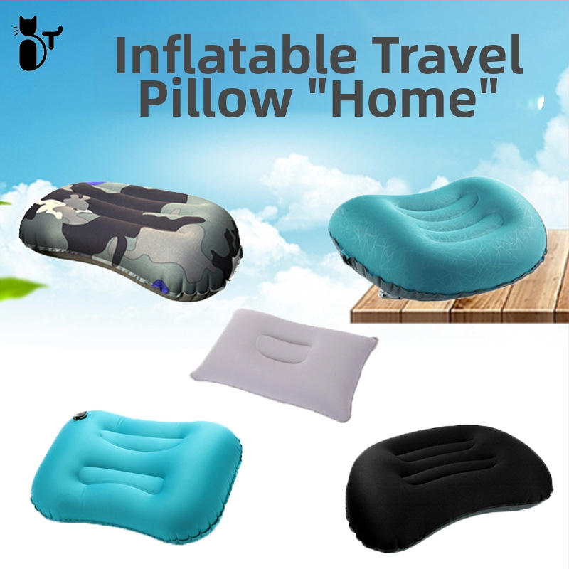 Φουσκωτό μαξιλάρι σε σχήμα U, φορητό πτυσσόμενο μαξιλάρι λαιμού για ταξίδια, επαγγελματικά ταξίδια, κάμπινγκ, απλό και κομψό μαξιλάρι τυριού Tpu, φορητό