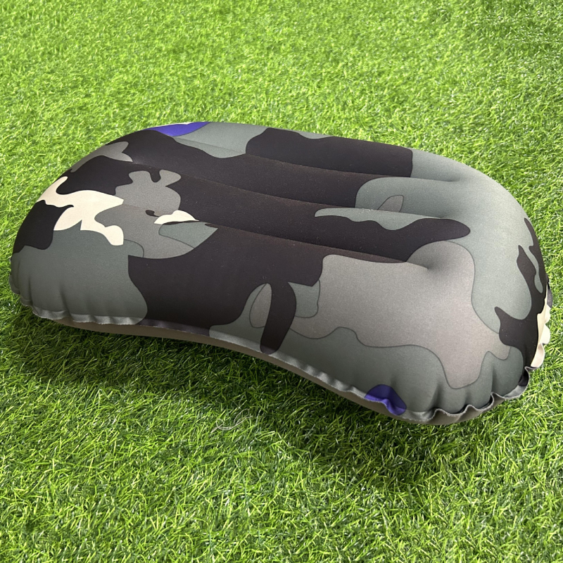 Felfújható U alakú párna, hordozható összecsukható nyakpárna utazáshoz, üzleti utakhoz, kempingezéshez, egyszerű és stílusos TPU sajtpárna, hordozható