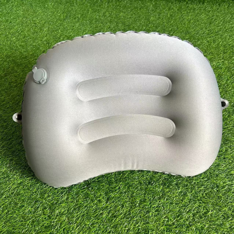 Felfújható U alakú párna, hordozható összecsukható nyakpárna utazáshoz, üzleti utakhoz, kempingezéshez, egyszerű és stílusos TPU sajtpárna, hordozható