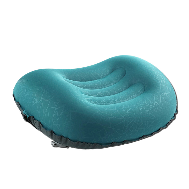 Felfújható U alakú párna, hordozható összecsukható nyakpárna utazáshoz, üzleti utakhoz, kempingezéshez, egyszerű és stílusos TPU sajtpárna, hordozható