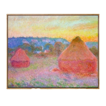 Moneti kuulus maal, vesiroos, päikesetõus, digitaalne õlimaal, isetegemine, käsitsi maalitud akrüülõlimaal, Van Goghi päevalill, piiriülene hulgimüük